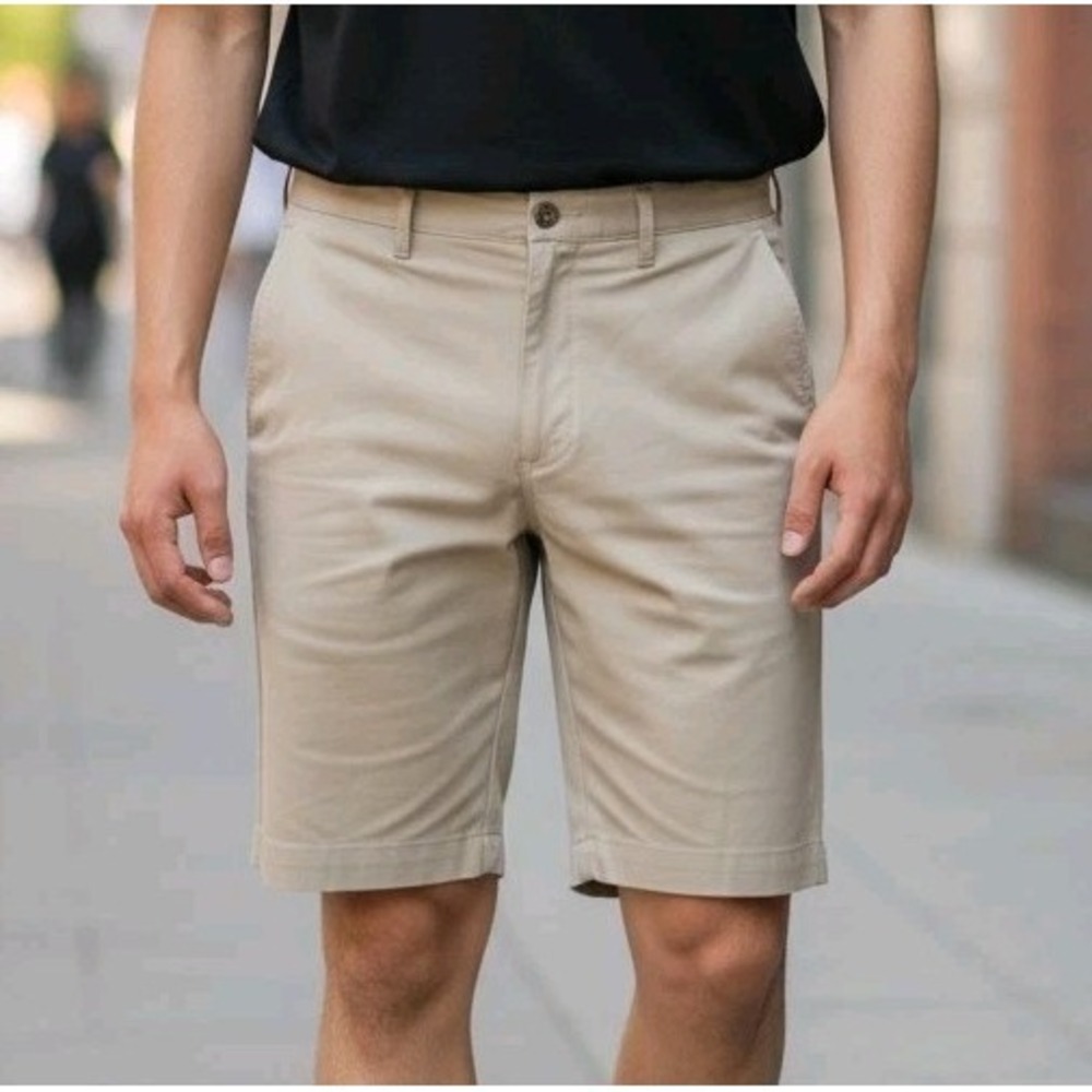 PGA TOUR mens Flat Front With Expandable Waistband, 9" Inseam Golf Shorts, Ch...